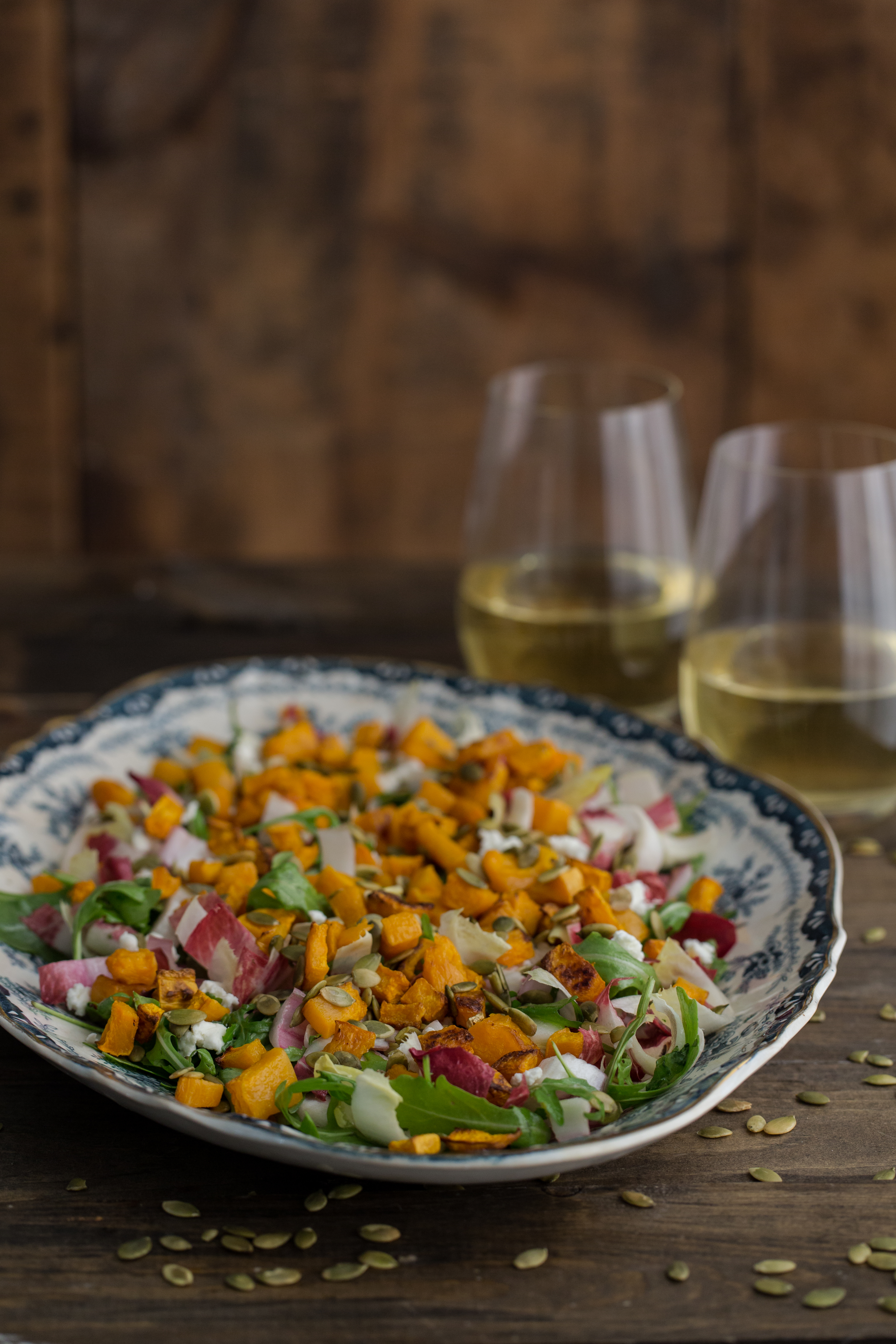 Endive, Butternut Squash and Goat Cheese Salad