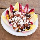 Endive Nachos with Black Beans & Feta