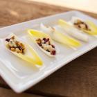 Pomegranates, Gorgonzola & Walnuts in Endive