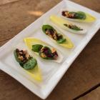 Endive, Cranberries, Spinach and Roasted Walnuts Appetizer