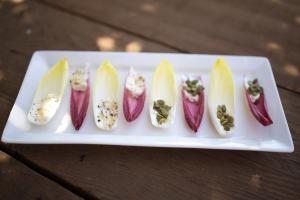 Endive, Chevre and Pepitas Appetizer