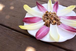 Red Quinoa Salad in Endive Boats