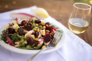 Endive Salad with Beets, Chicken and Pistachios