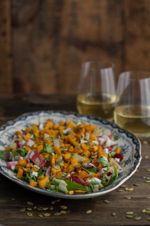 Endive, Butternut Squash and Goat Cheese Salad Endive, Butternut Squash and Goat Cheese Salad