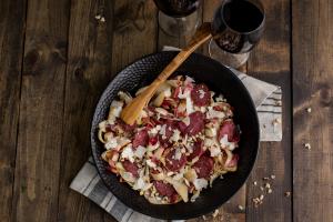 Endive Salad with Grilled Salami & Pears Endive Salad with Grilled Salami & Pears